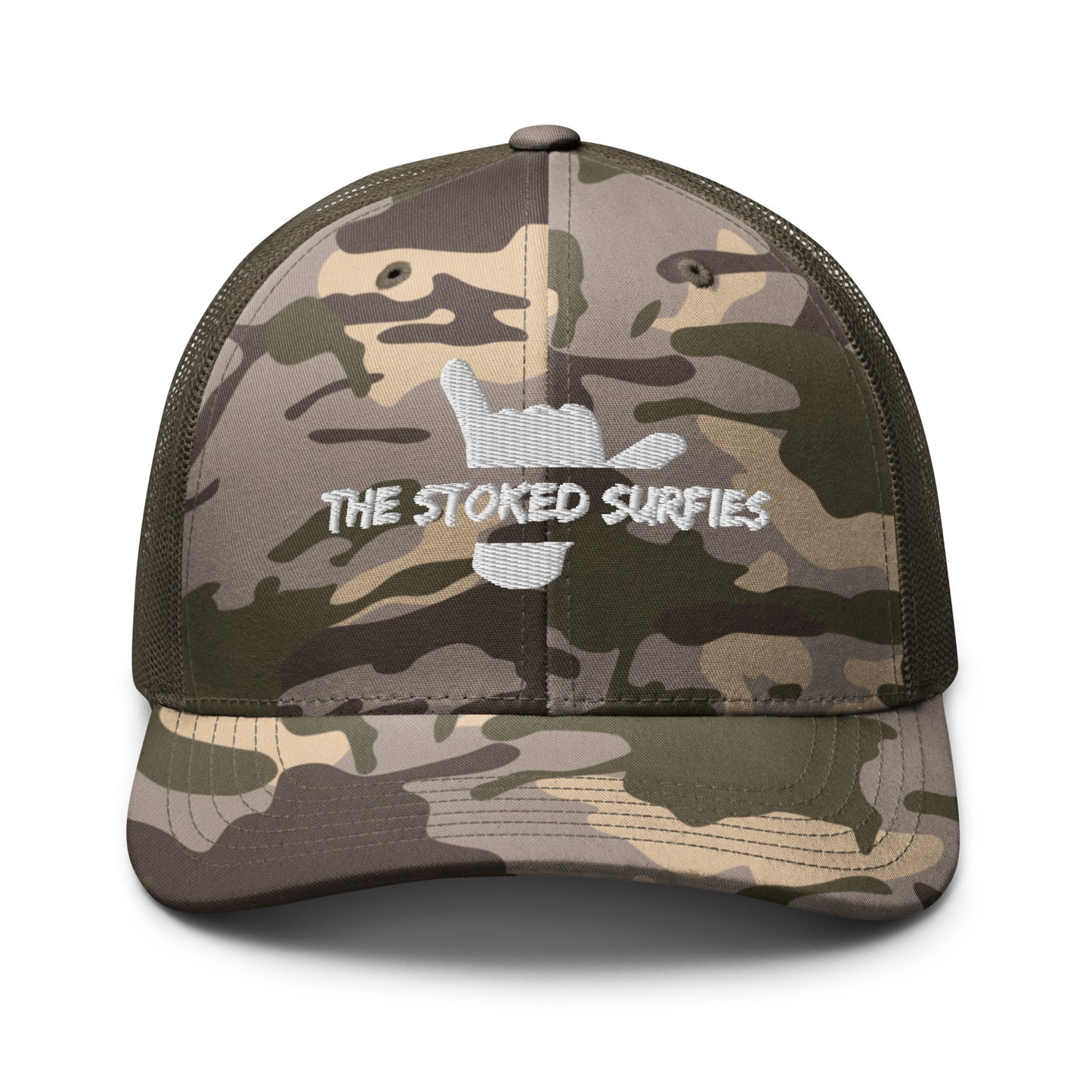 Camouflage trucker hat
